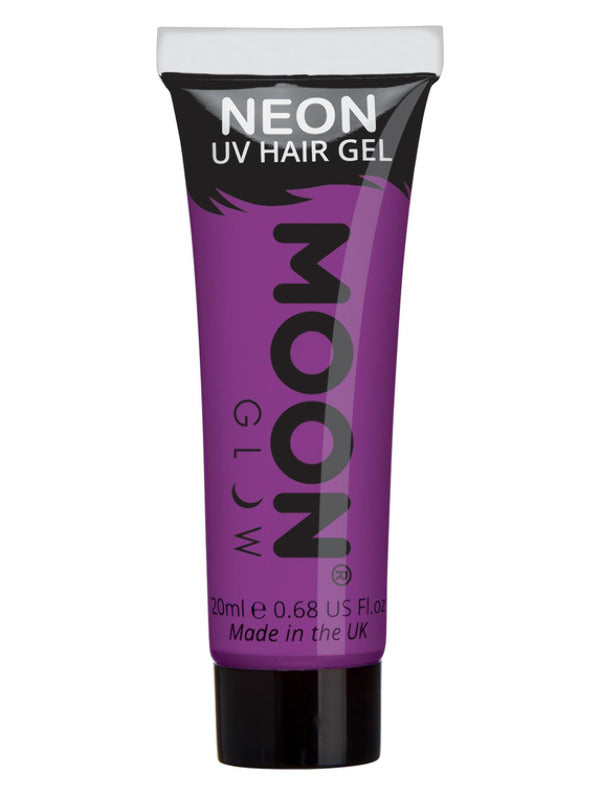 Moon Glow Intense Neon UV Hair Gel, Intense Purple - 2