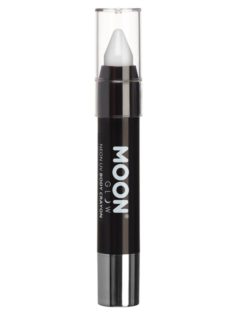 Moon Glow Intense Neon UV Body Crayons, White - 1