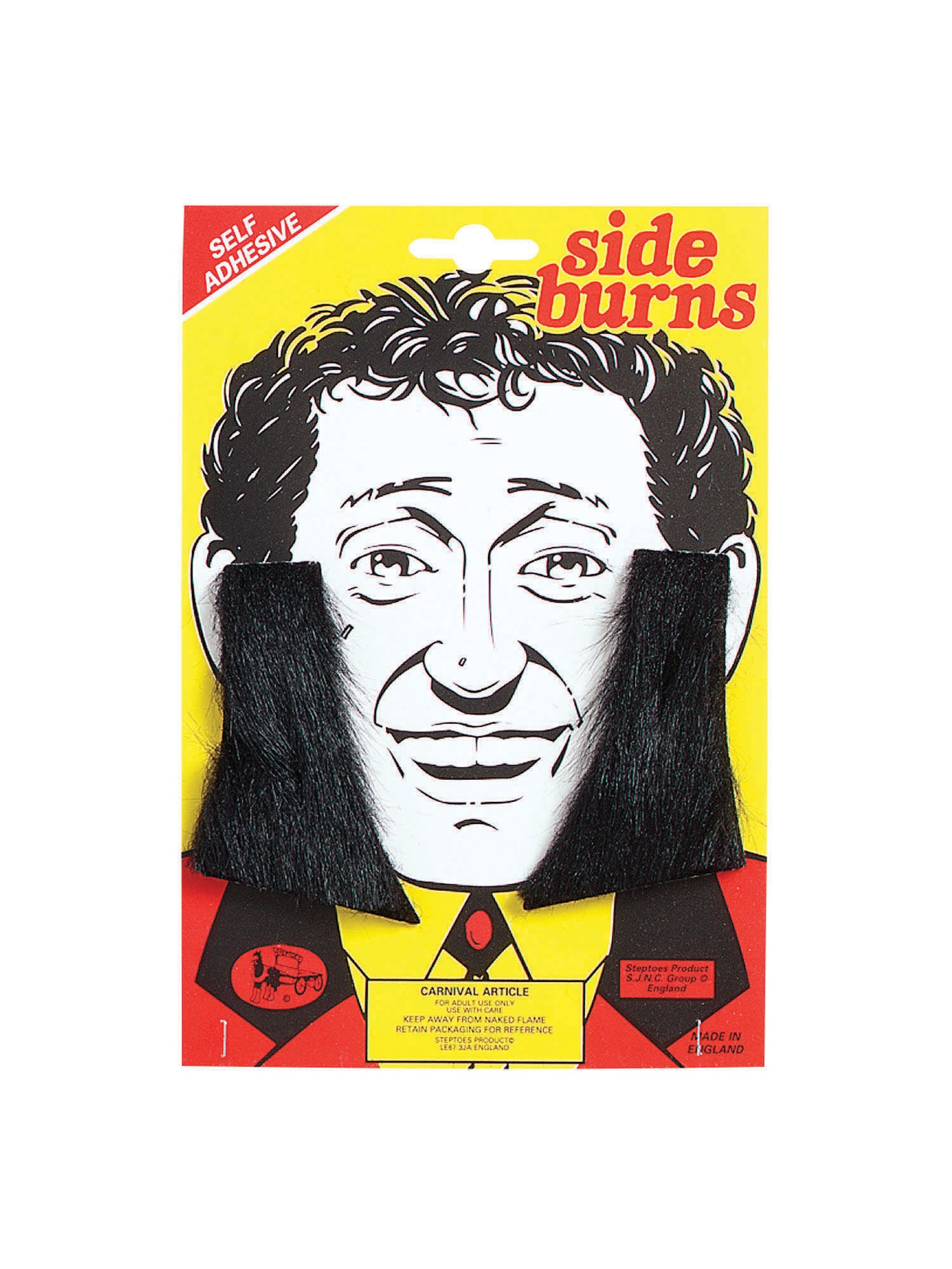 Sideburns. Black