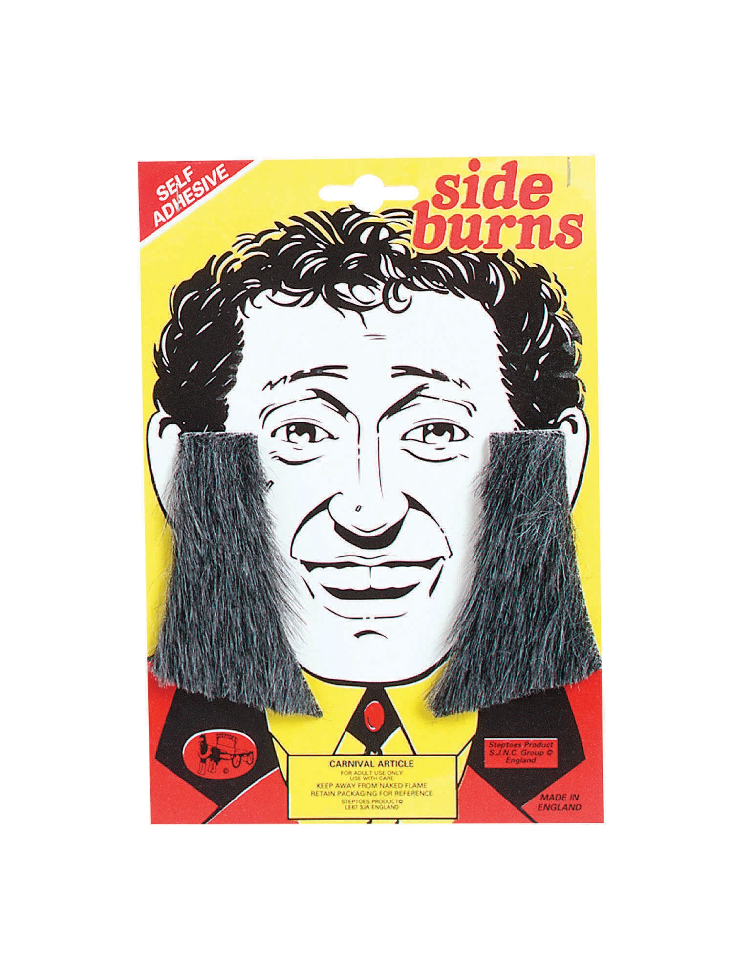 Sideburns. Grey