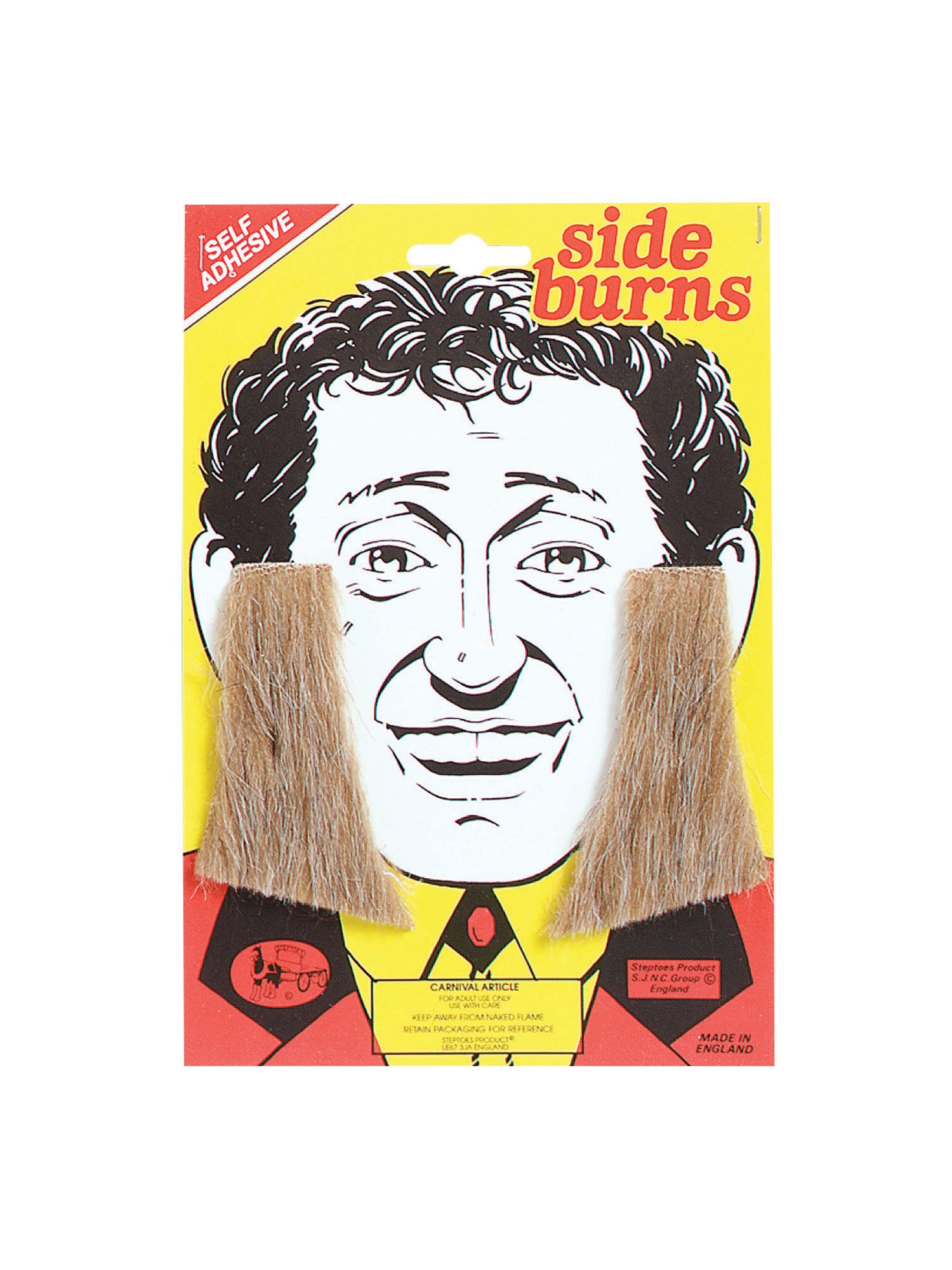 Sideburns. Blonde.