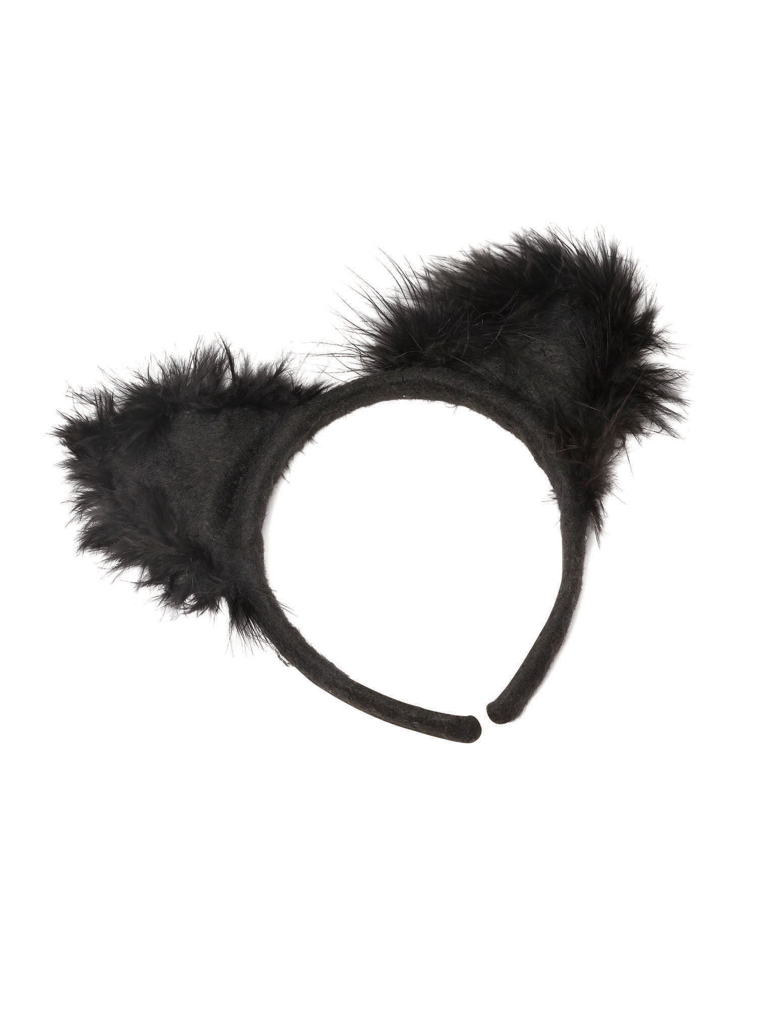 Cat Ears Marabou On Headband
