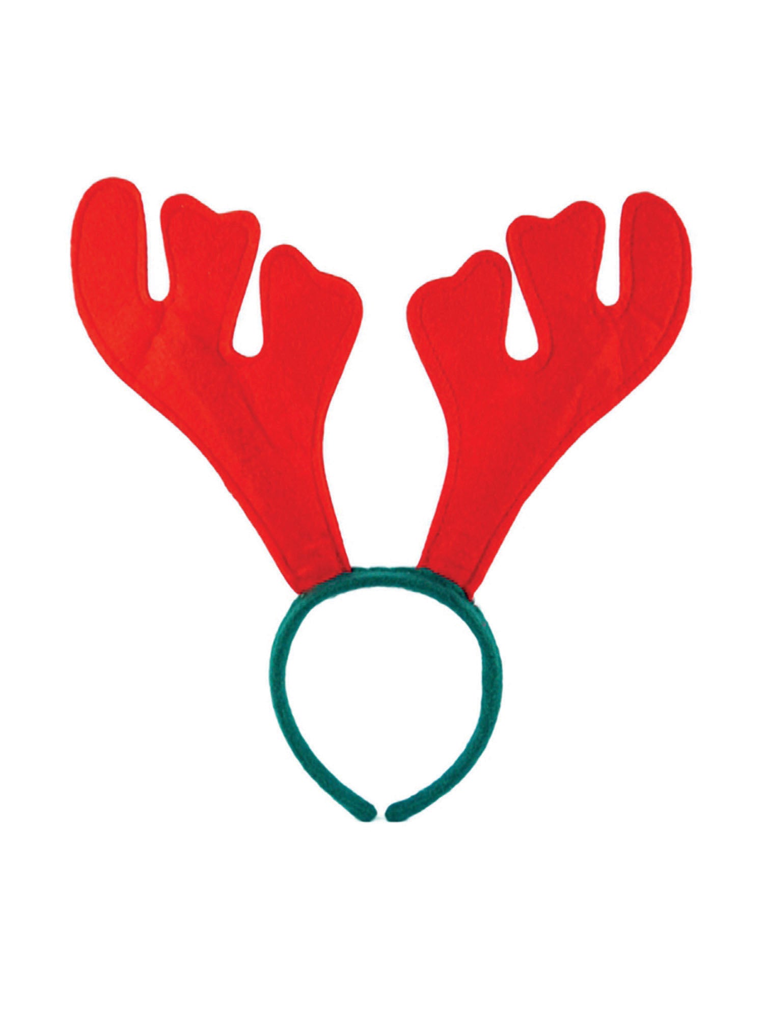 Antler Headband Felt Red/Green