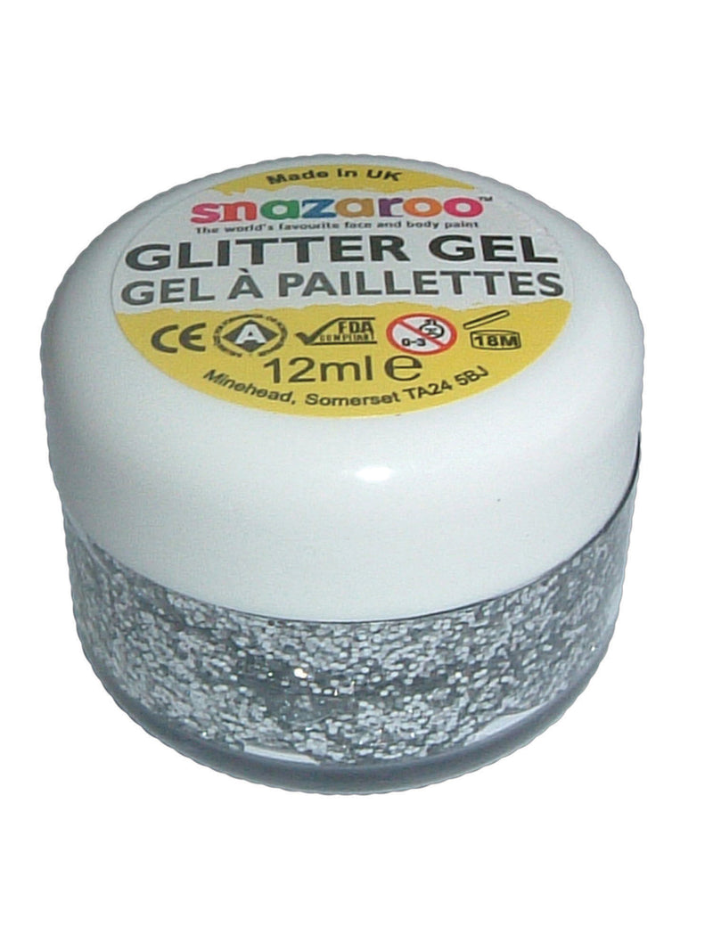Glitter Gel 12ml, Silver