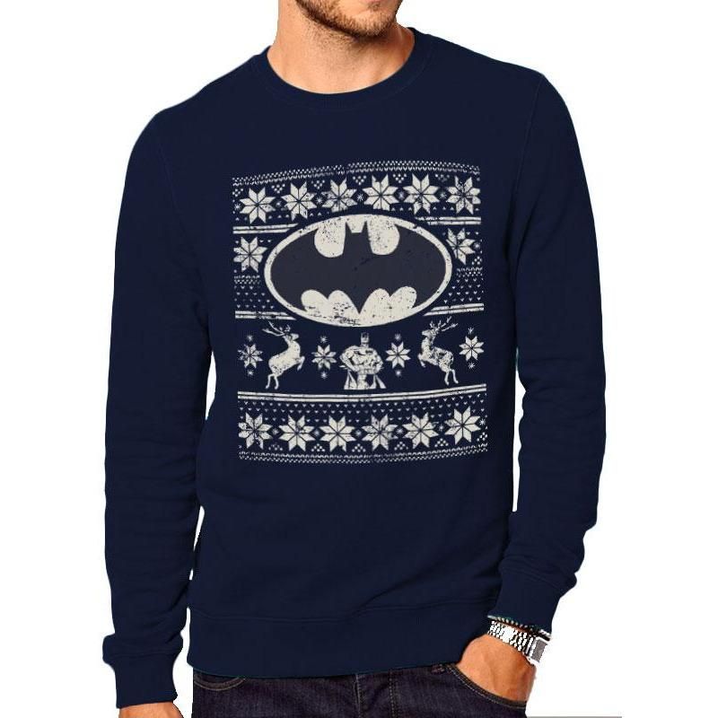 Batman Fair Isle Logo Crewneck Sweatshirt