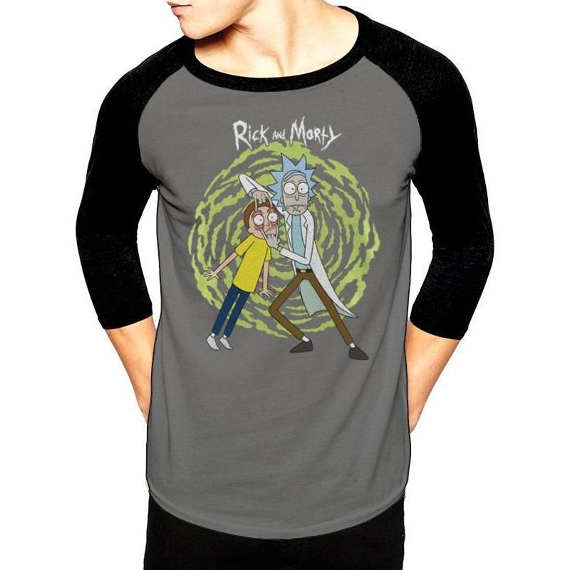Rick And Morty Spiral Baseball Shirt Baseball Shirt