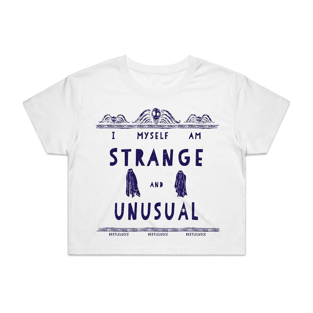 Beetlejuice Strange And Unusual Crop Top