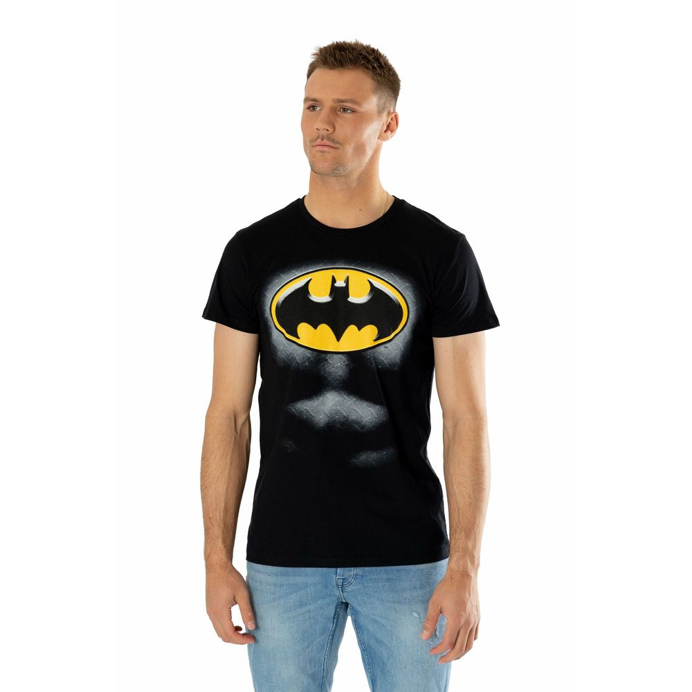 Batman Black Ripped Bevel T-Shirt