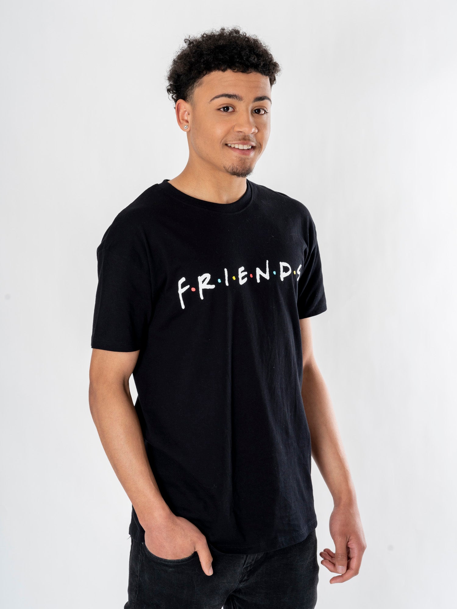 Friends Mens Black How You Doin? T-Shirt