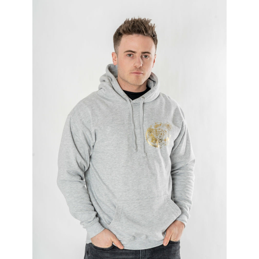 Harry Potter Unisex Grey Marl Slytherin Zodiac Hoodie
