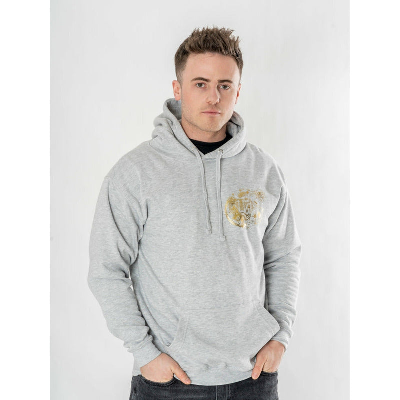 Harry Potter Unisex Grey Marl Slytherin Zodiac Hoodie