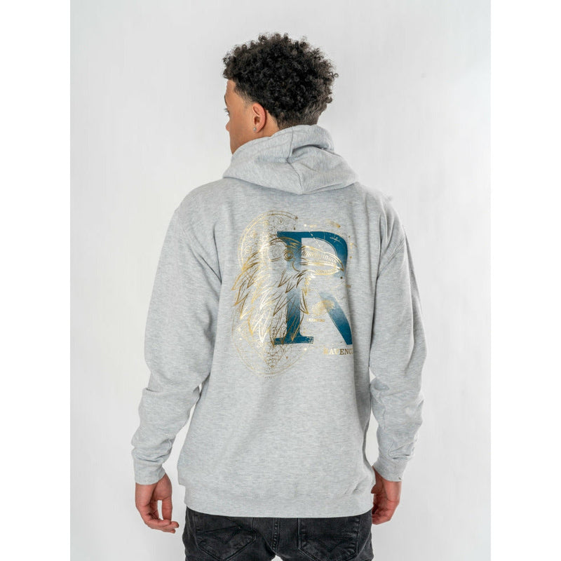 Harry Potter Unisex Grey Marl Ravenclaw Zodiac Hoodie 1