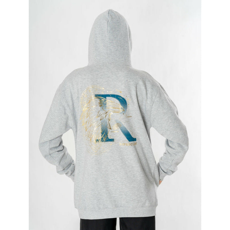Harry Potter Unisex Grey Marl Ravenclaw Zodiac Hoodie