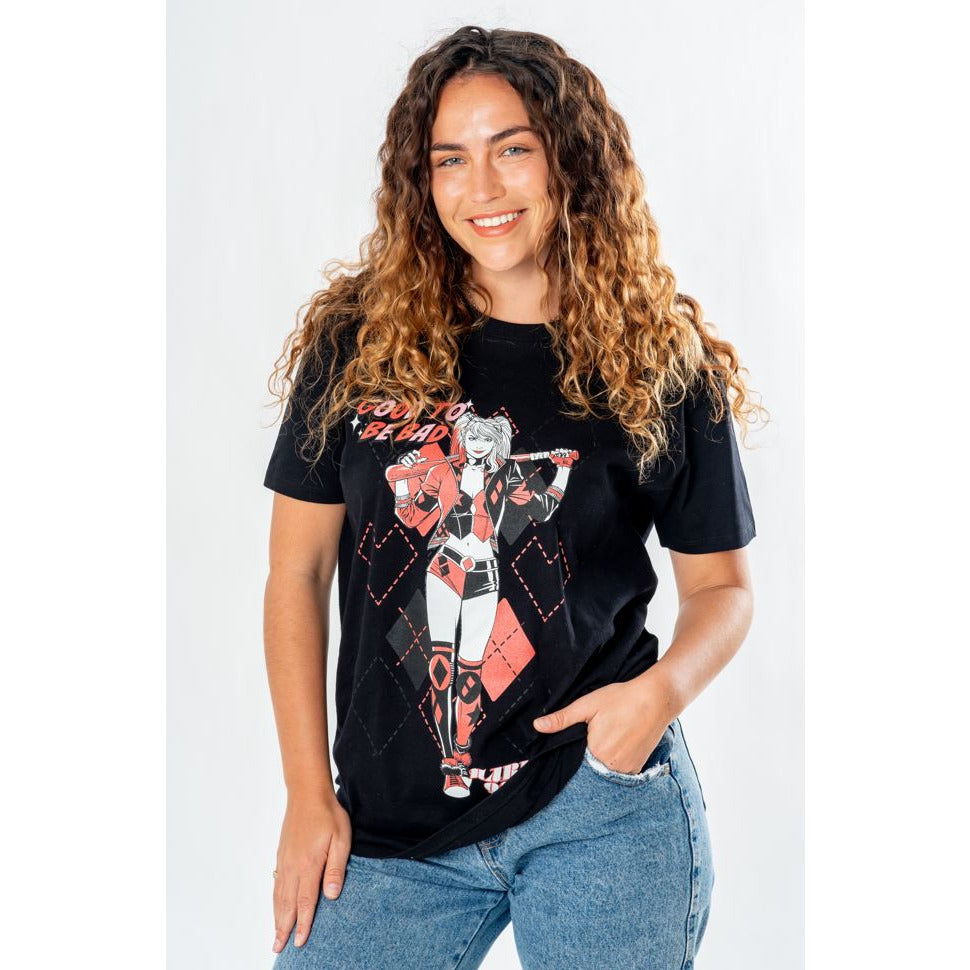 Harley Quinn Adult Black Got To Be Bad T-Shirt