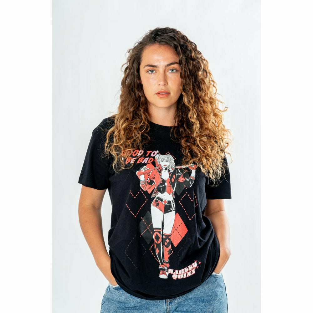 Harley Quinn Adult Black Got To Be Bad T-Shirt