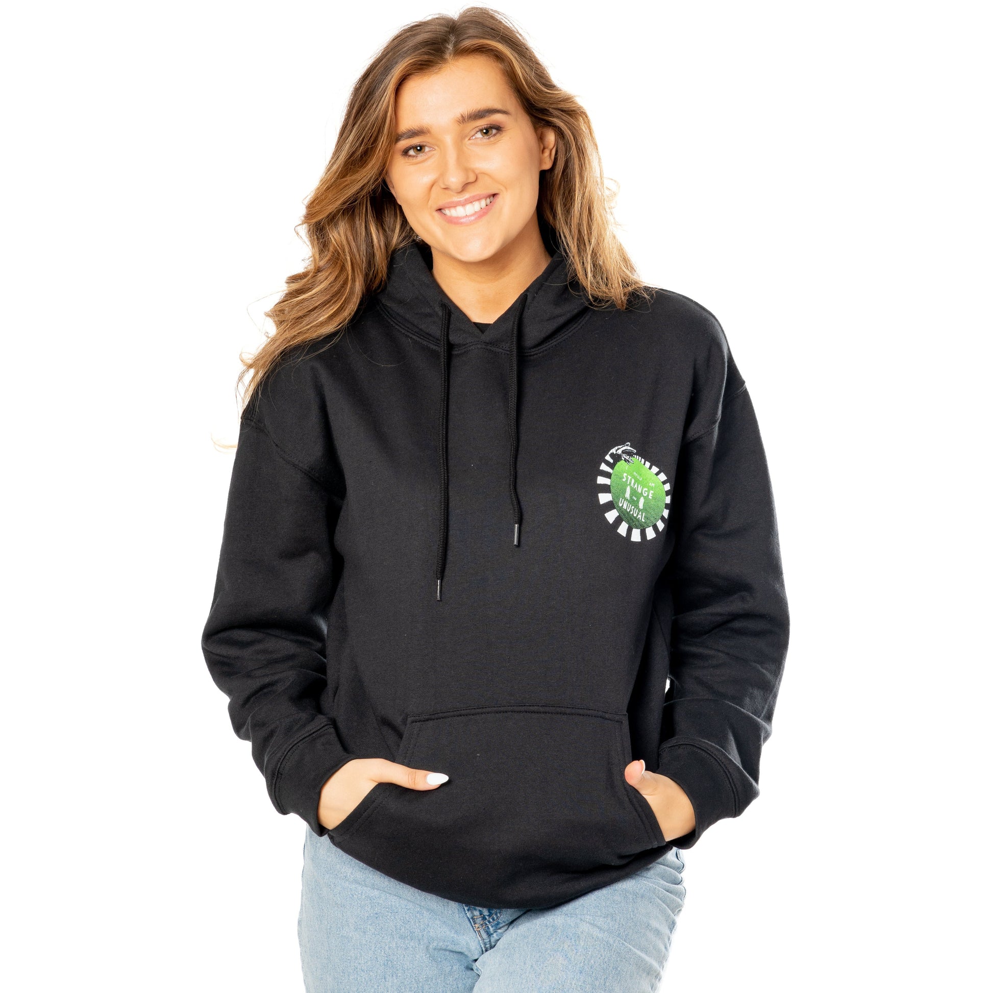 Beetlejuice Adult Unisex Black Front and Back World Tour Hoodie