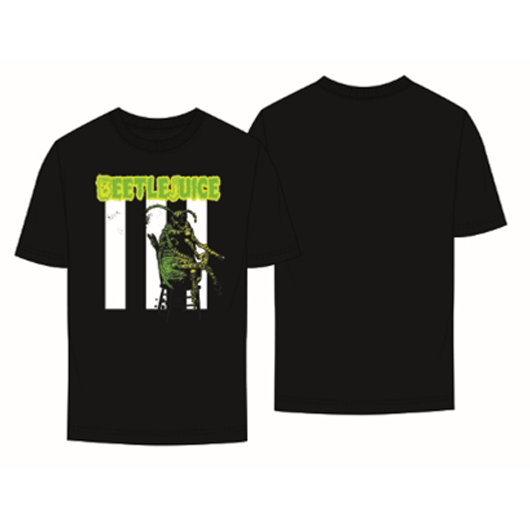 Beetlejuice Adult Unisex Black Beetle T-Shirt
