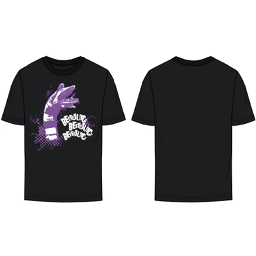 Beetlejuice Adults Unisex Black Sandworm T-Shirt