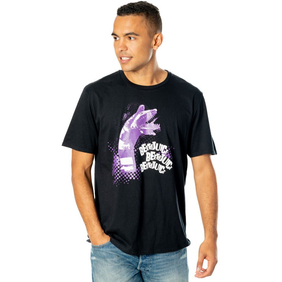 Beetlejuice Adults Unisex Black Sandworm T-Shirt