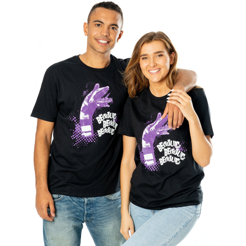 Beetlejuice Adults Unisex Black Sandworm T-Shirt