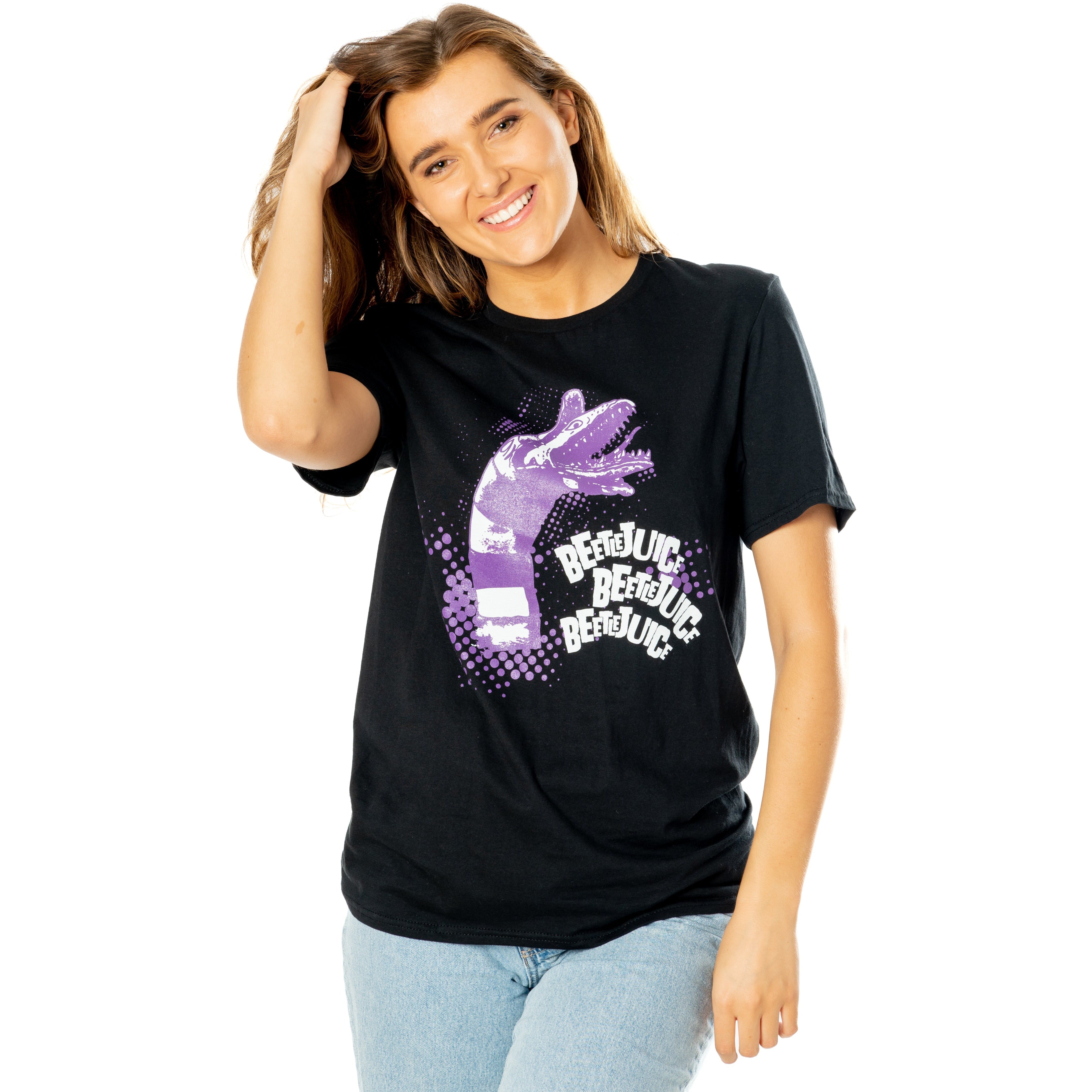 Beetlejuice Adults Unisex Black Sandworm T-Shirt
