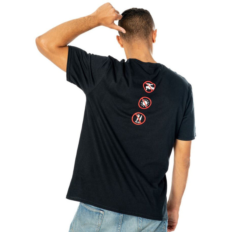 Gremlins Adult Unisex Black Front And Back Rules T-Shirt