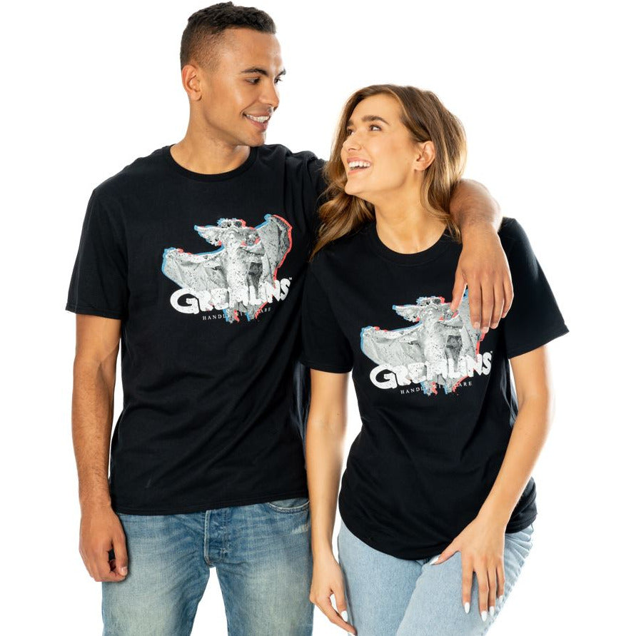 Gremlins Adult Unisex Black Flasher T-Shirt