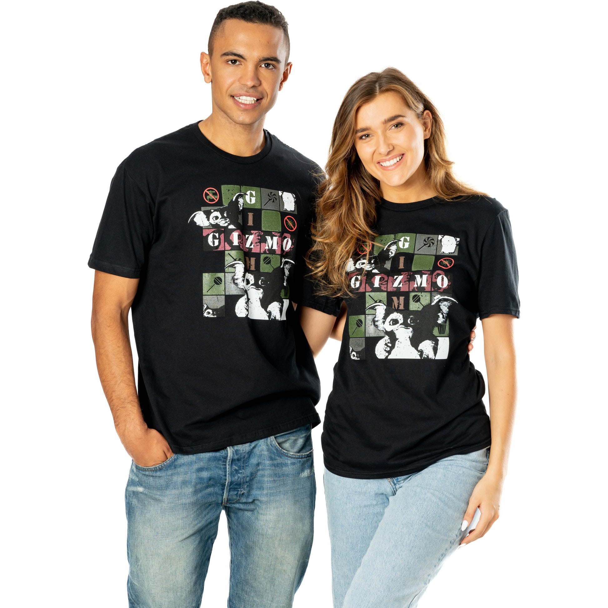 Gremlins Adult Unisex Black Multi-Gizmo T-Shirt