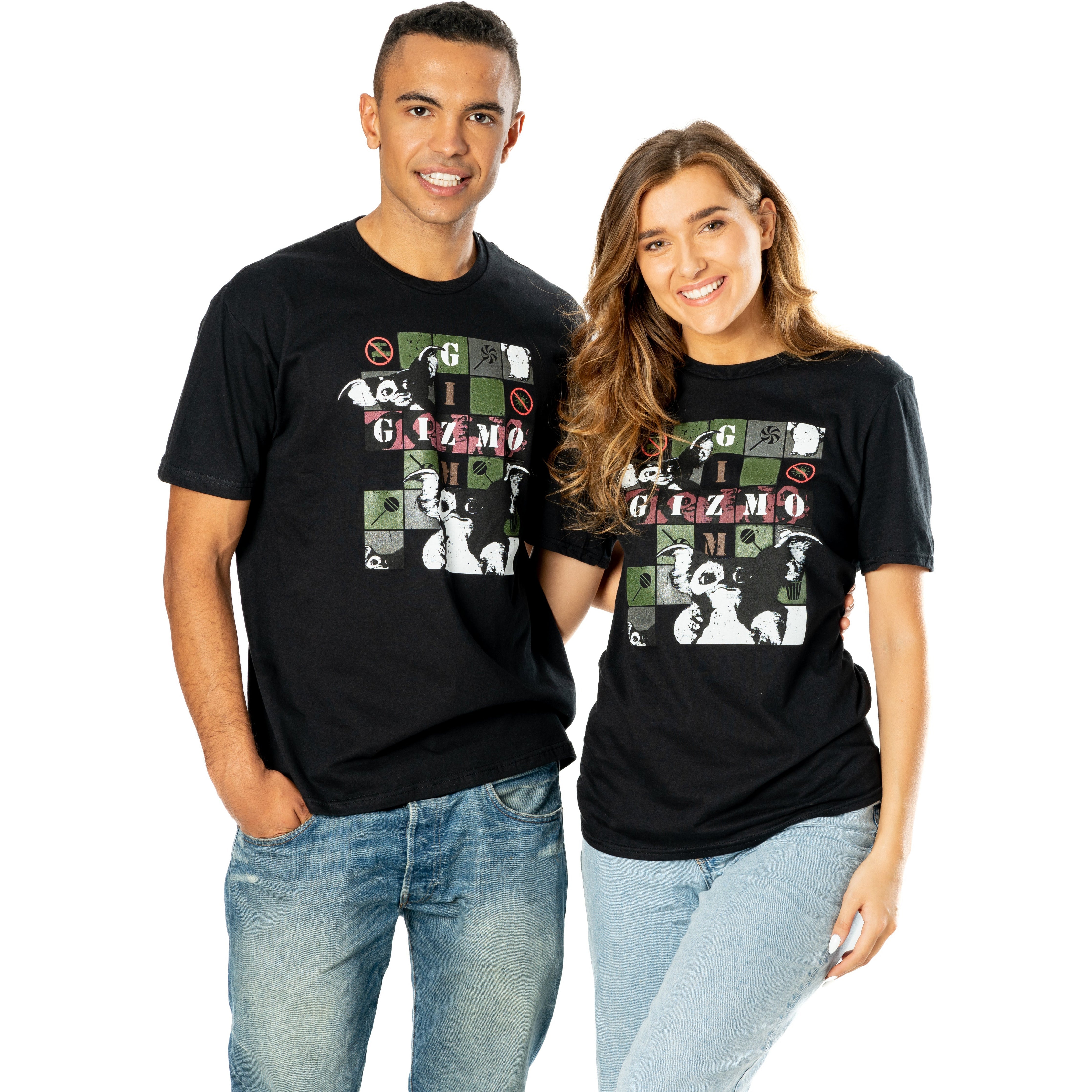 Gremlins Adult Unisex Black Multi-Gizmo T-Shirt