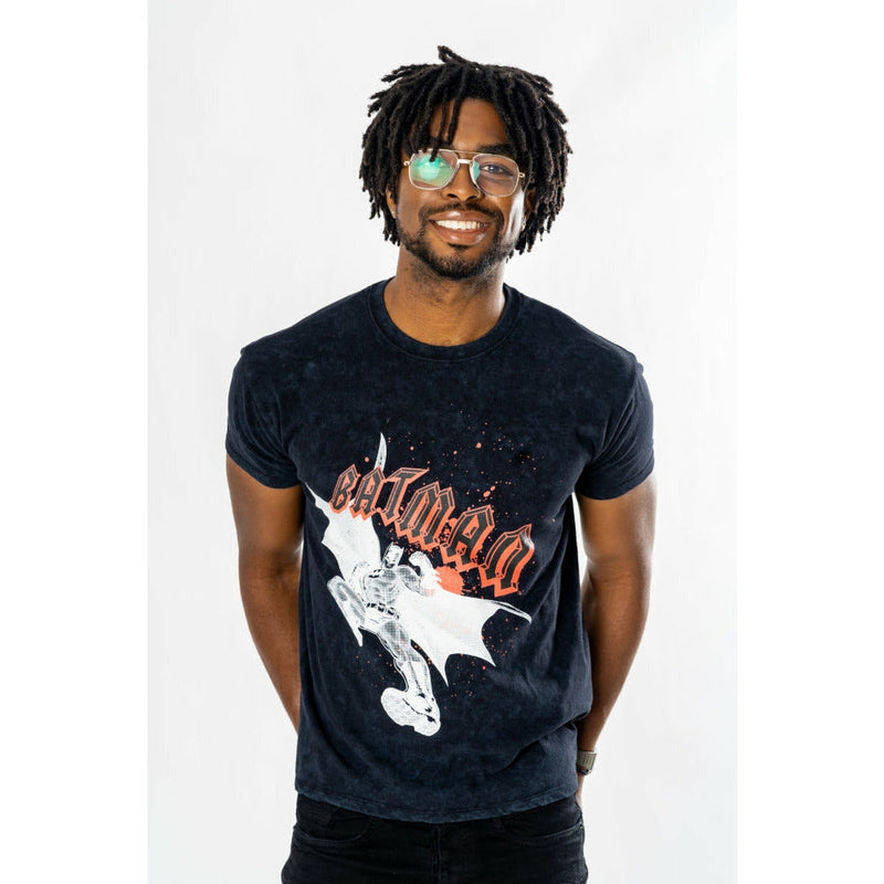 Batman Rock Acid Wash T-Shirt