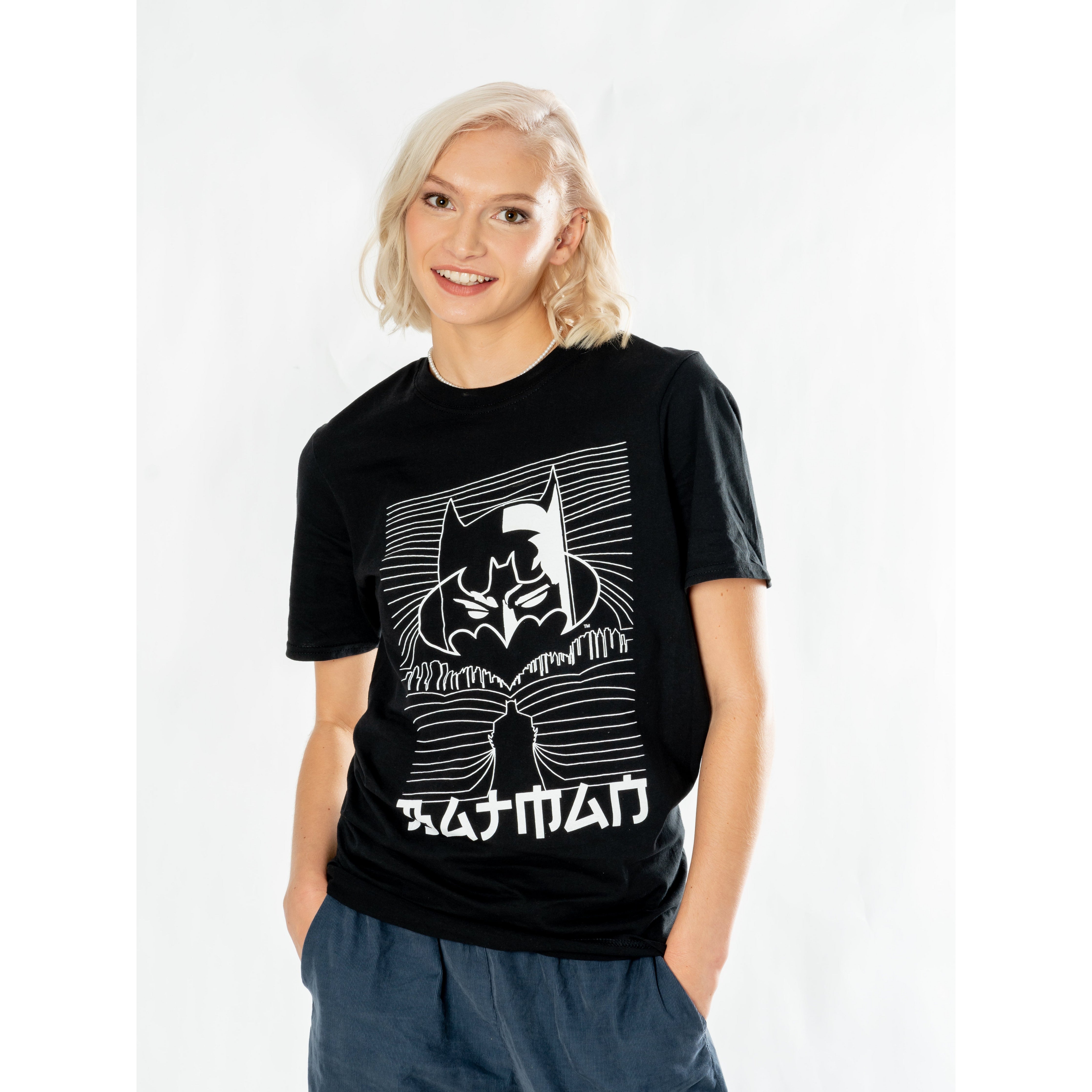 Batman Black Adult Anime City T-Shirt