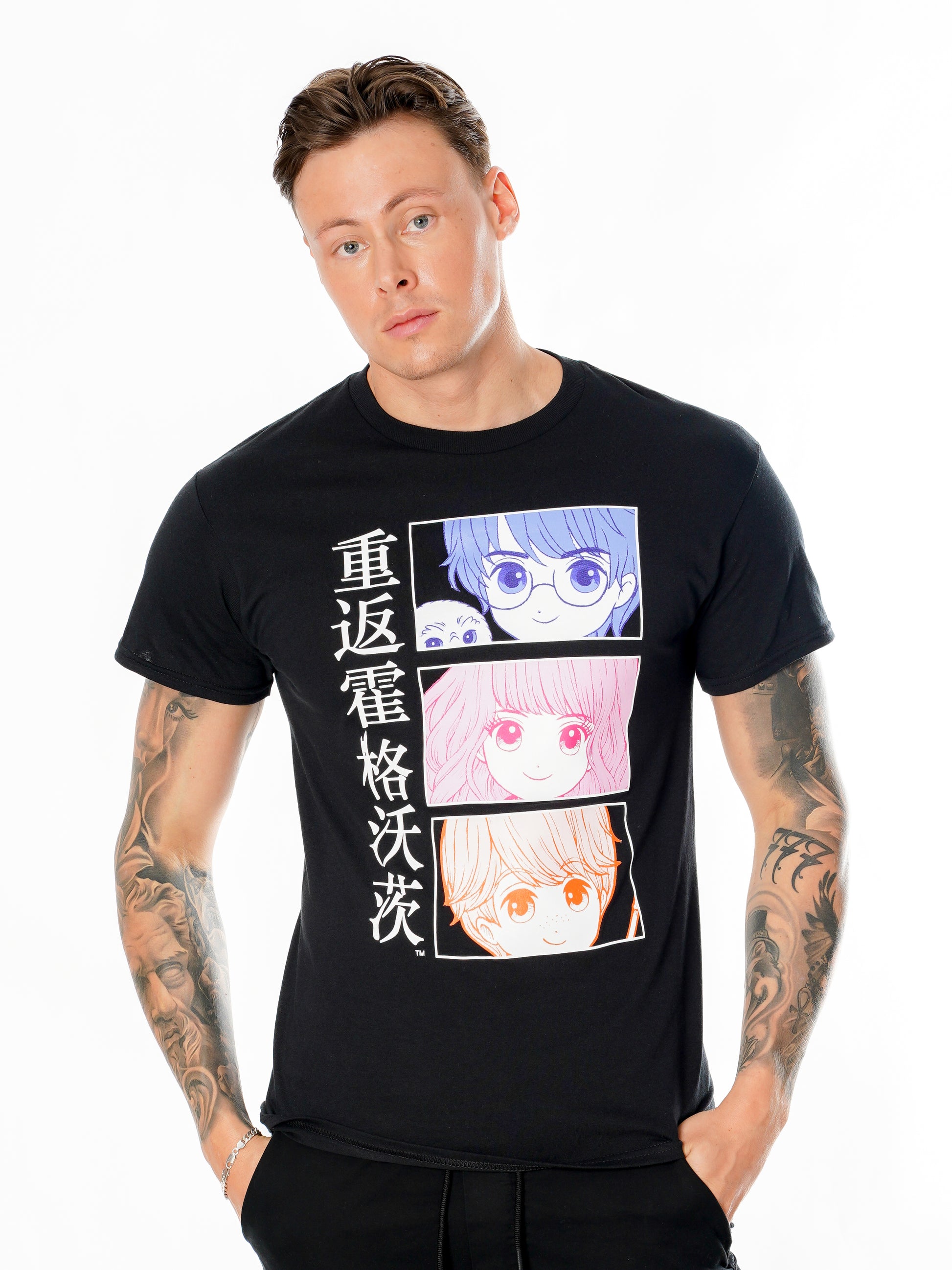 Harry Potter Anime Hogwarts Tshirt