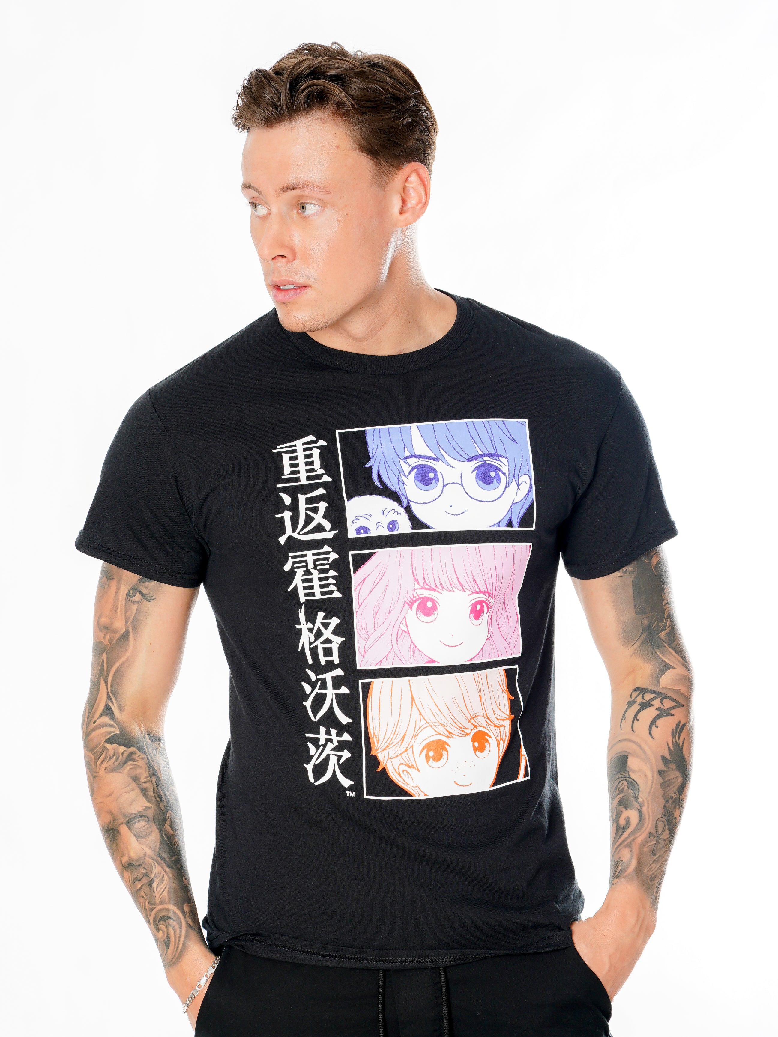 Harry Potter Anime Hogwarts Tshirt