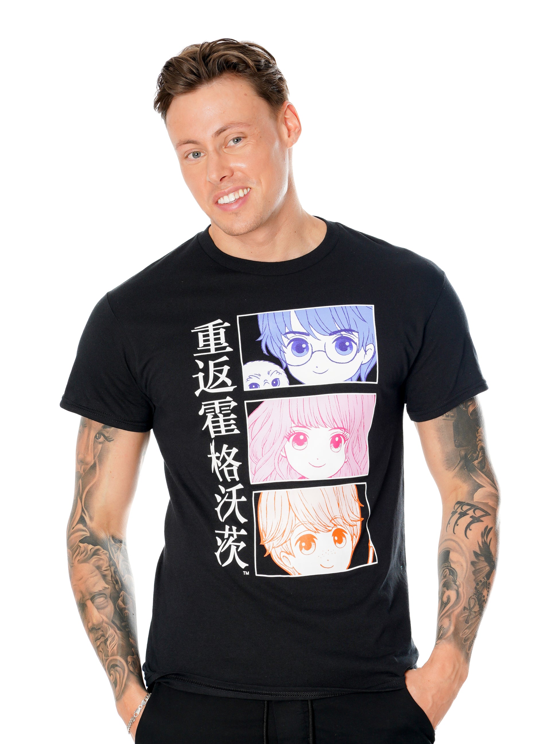 Harry Potter Anime Hogwarts Tshirt