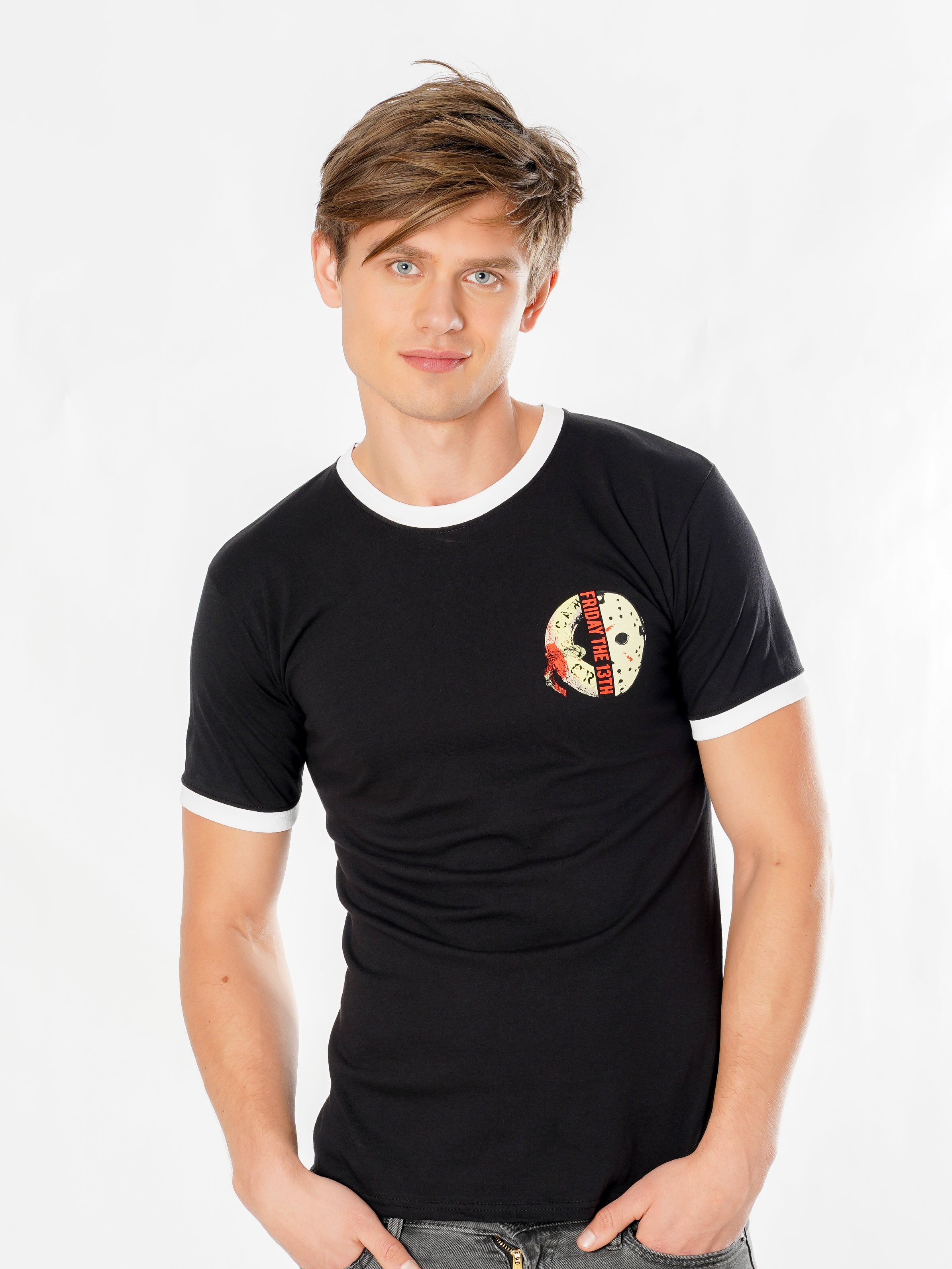 Friday The 13Th Life Ring Mask Reverse Tshirt
