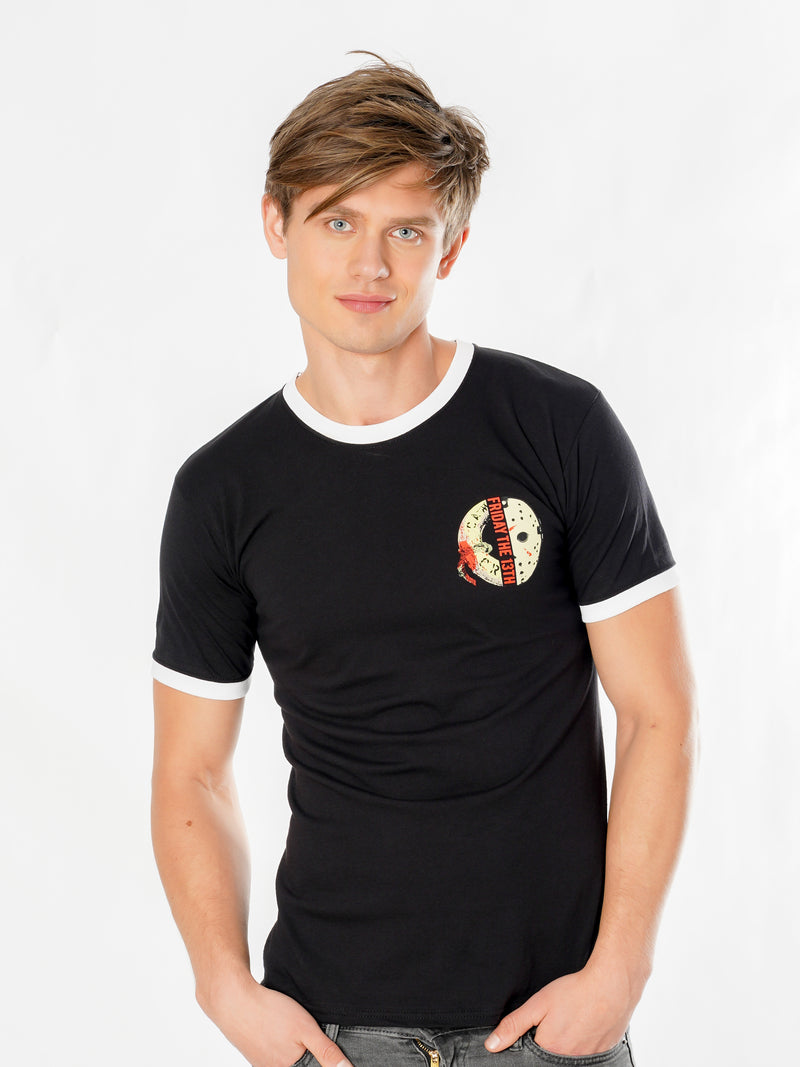 Friday The 13Th Life Ring Mask Reverse Tshirt