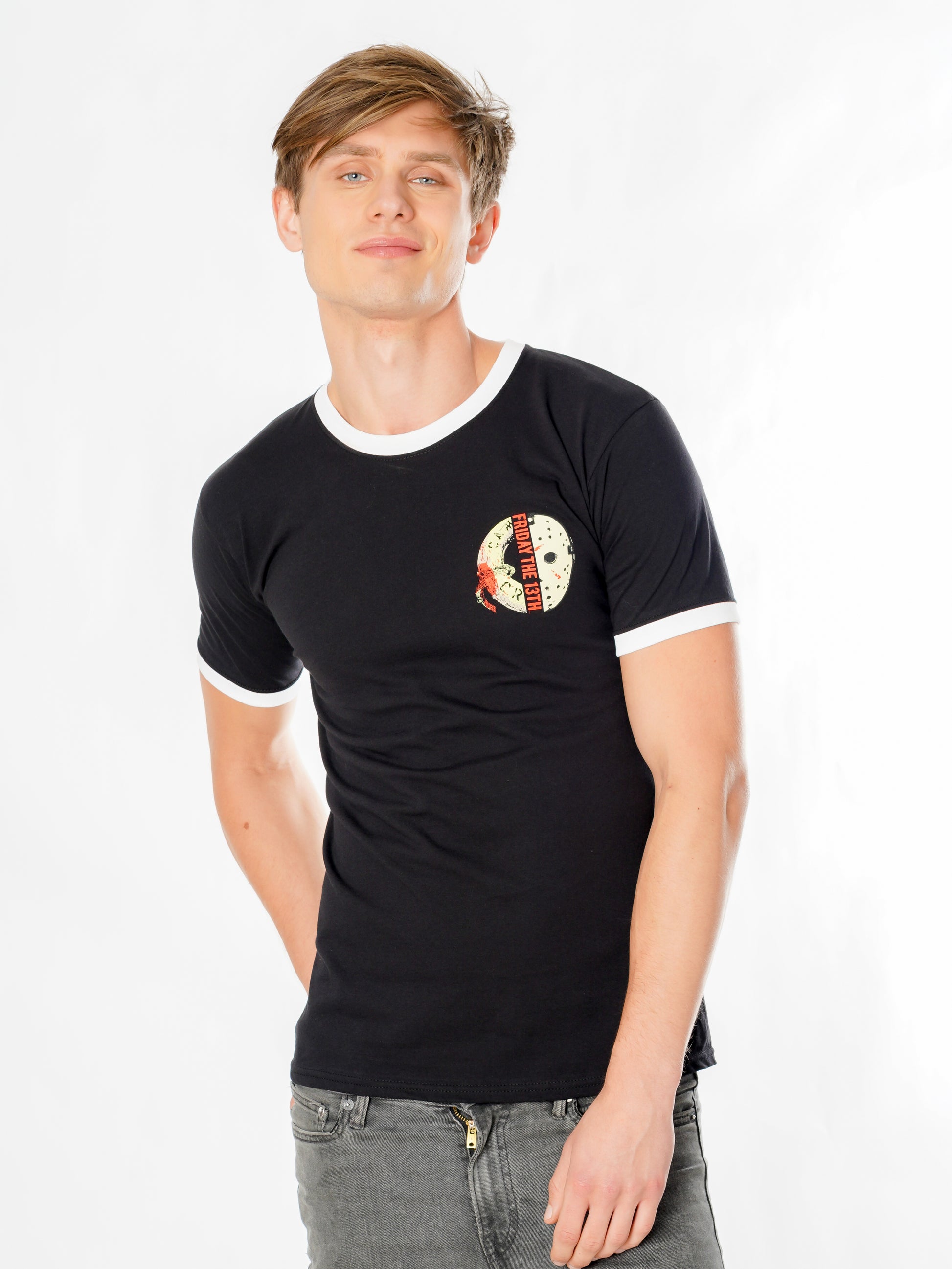 Friday The 13Th Life Ring Mask Reverse Tshirt