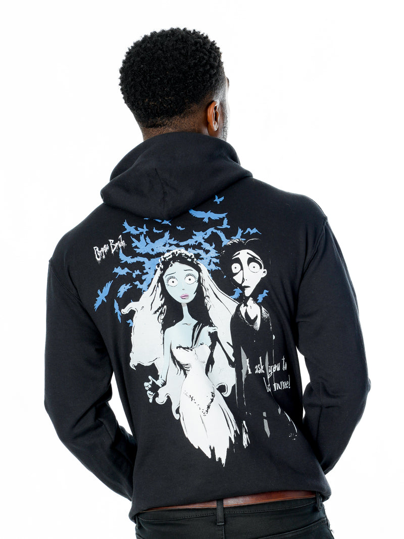 Corpse Bride With This Ring Reverse Hoodie