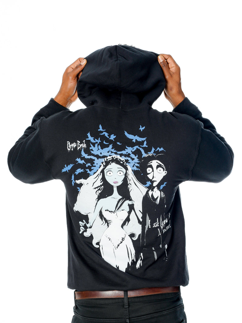 Corpse Bride With This Ring Reverse Hoodie