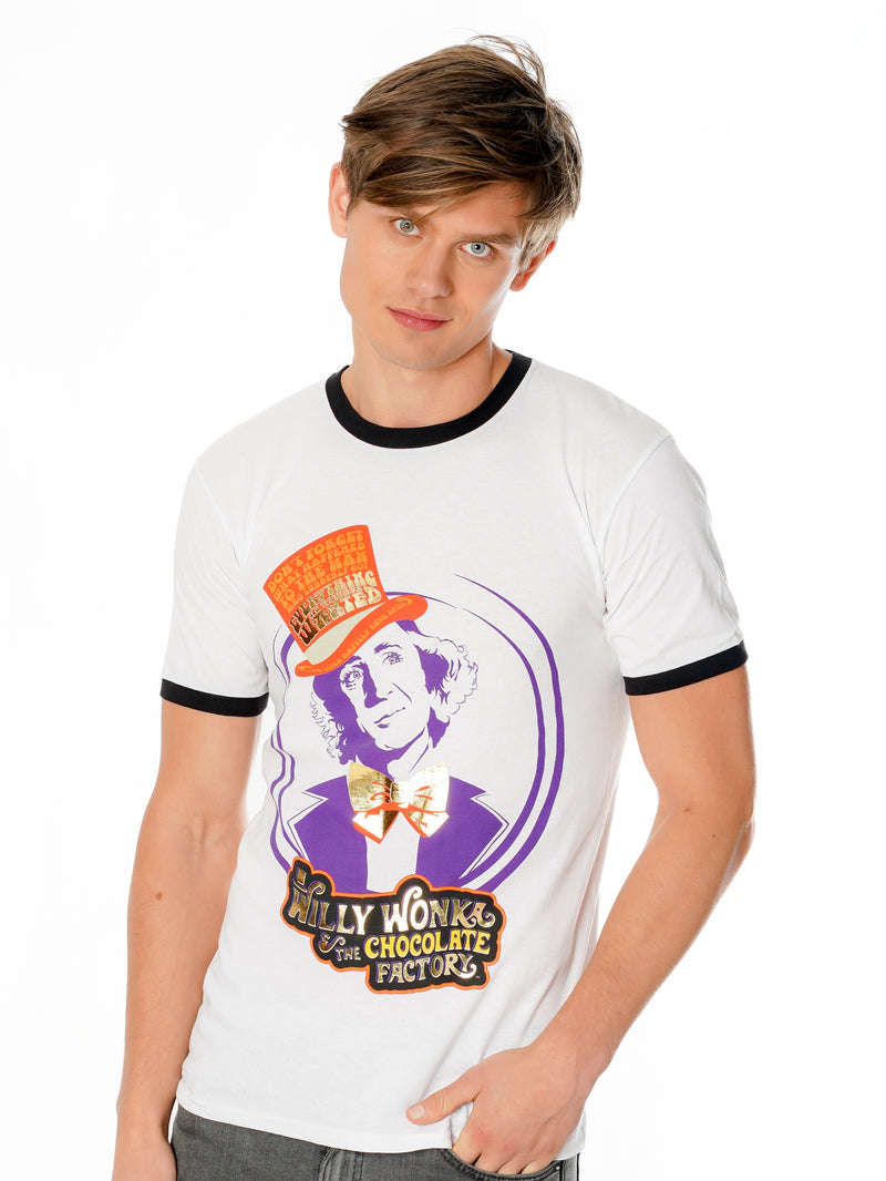 Willy Wonka Bowtie And Top Hat T-shirt