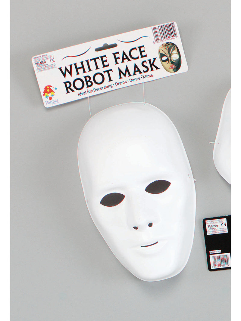 Deluxe Male Face Mask. White