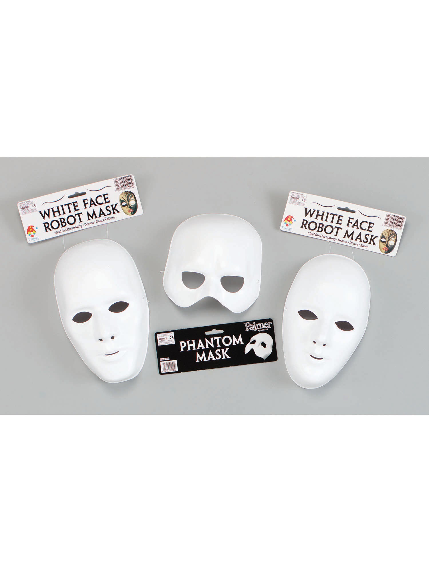 Deluxe Male Face Mask. White