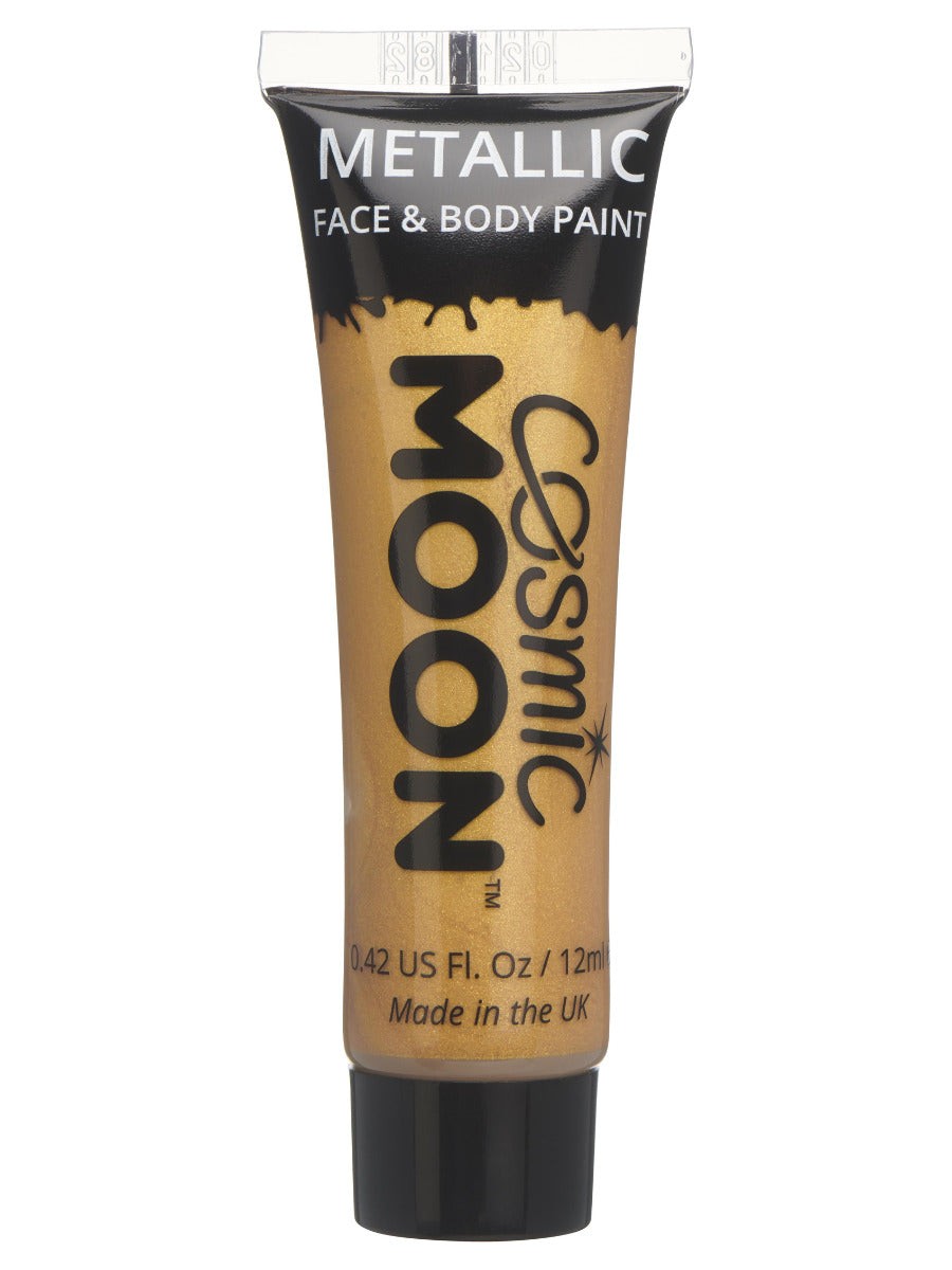 Cosmic Moon Metallic Face & Body Paint, Gold - 1