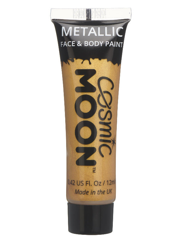 Cosmic Moon Metallic Face & Body Paint, Gold - 2
