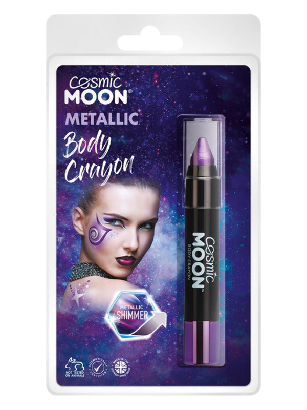 Cosmic Moon Metallic Body Crayons, Purple - 2