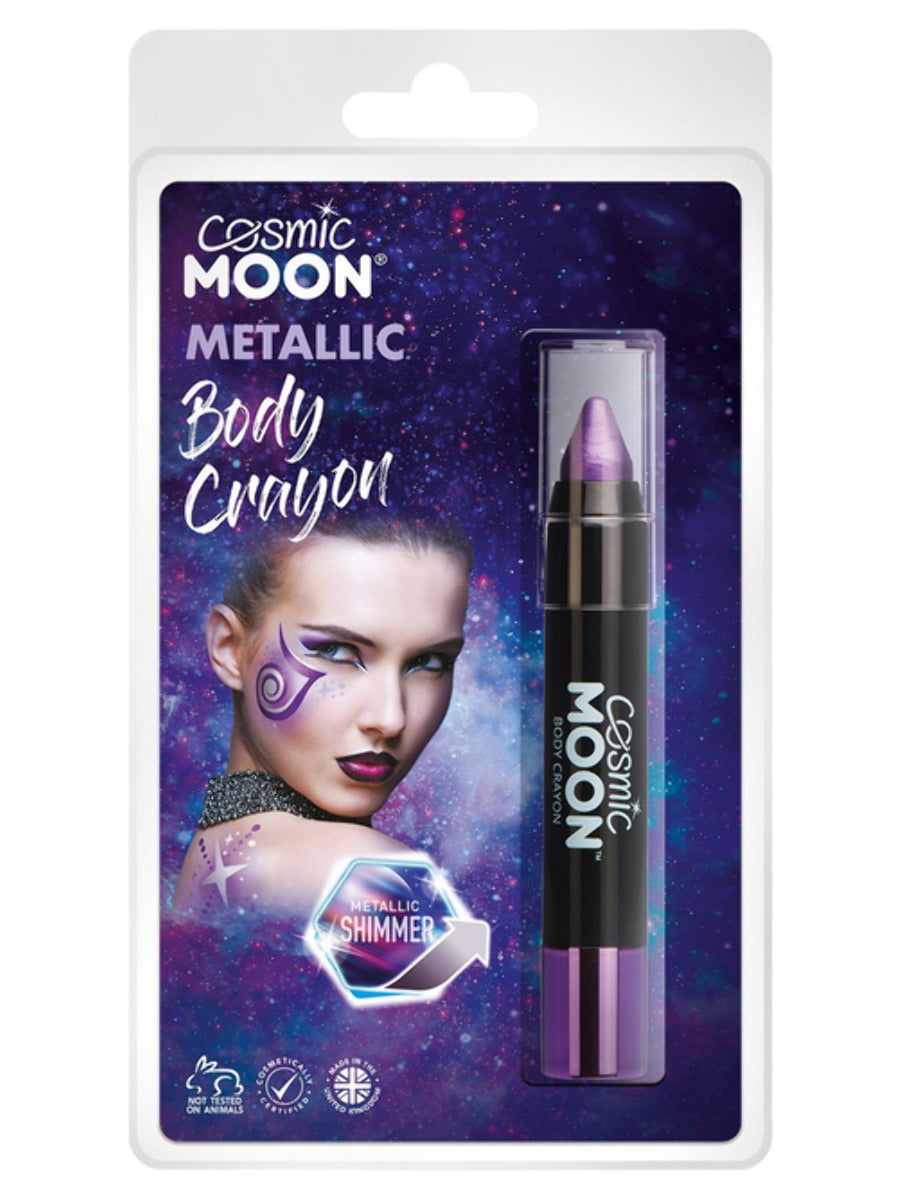 Cosmic Moon Metallic Body Crayons, Purple - 1
