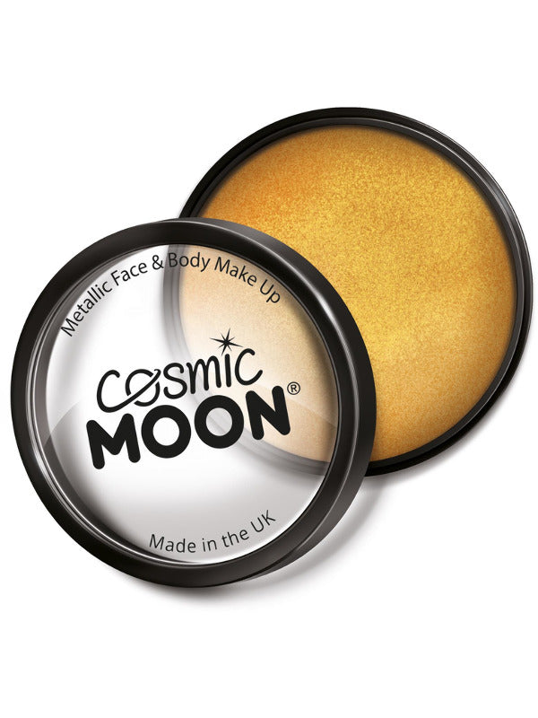 Cosmic Moon Metallic Pro Face Paint Cake Pots, Gol - 2