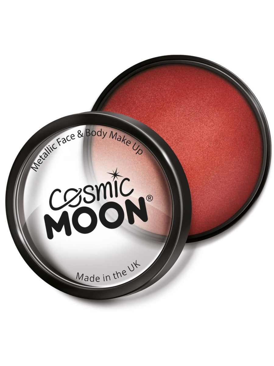 Cosmic Moon Metallic Pro Face Paint Cake Pots, Red - 1