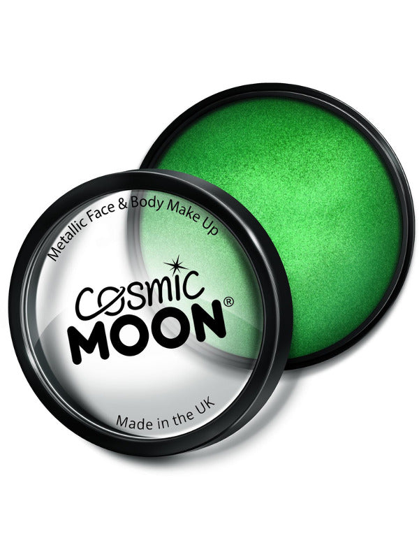 Cosmic Moon Metallic Pro Face Paint Cake Pots, Gre - 2