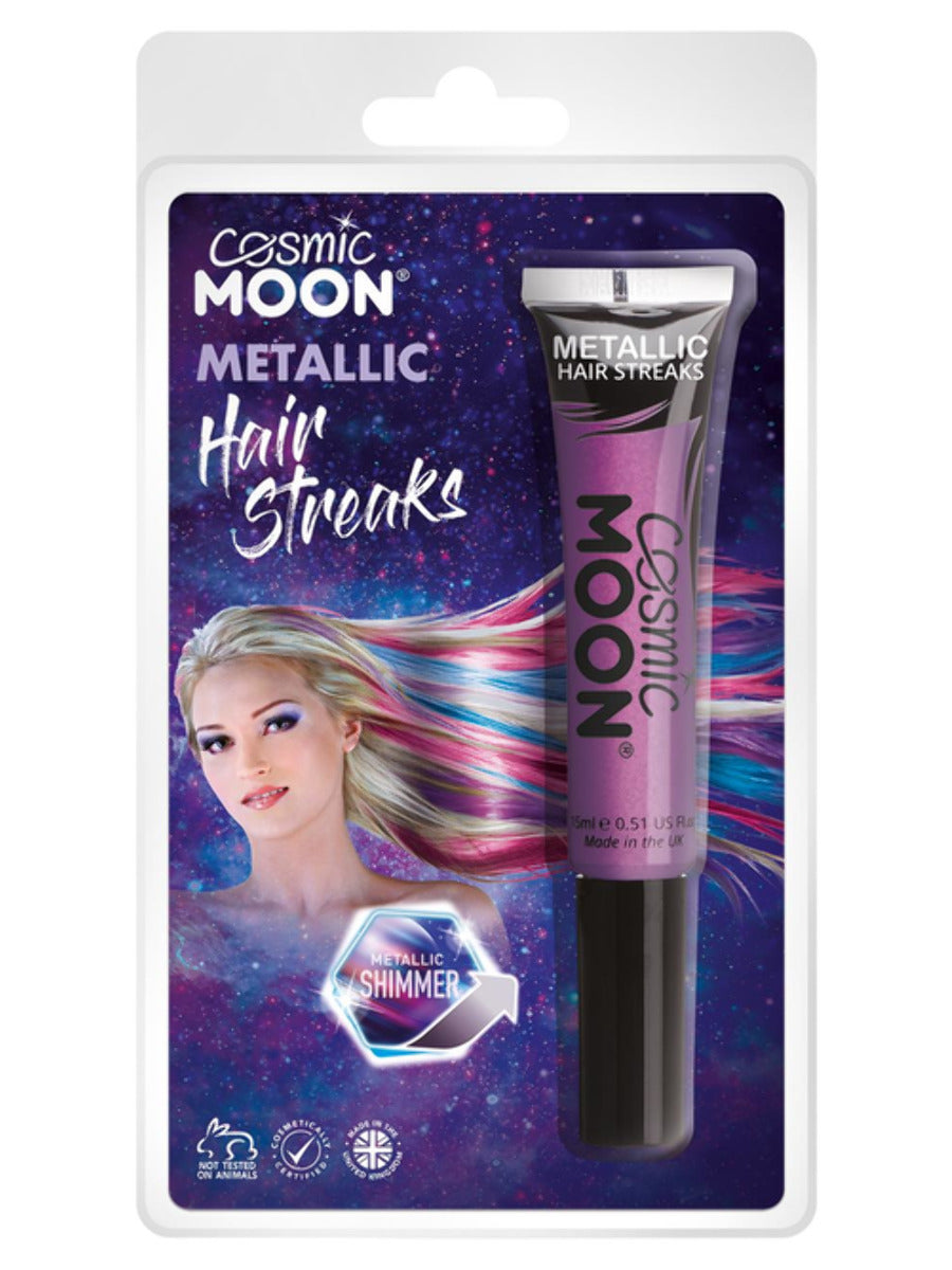 Cosmic Moon Metallic Hair Streaks, Purple - 1